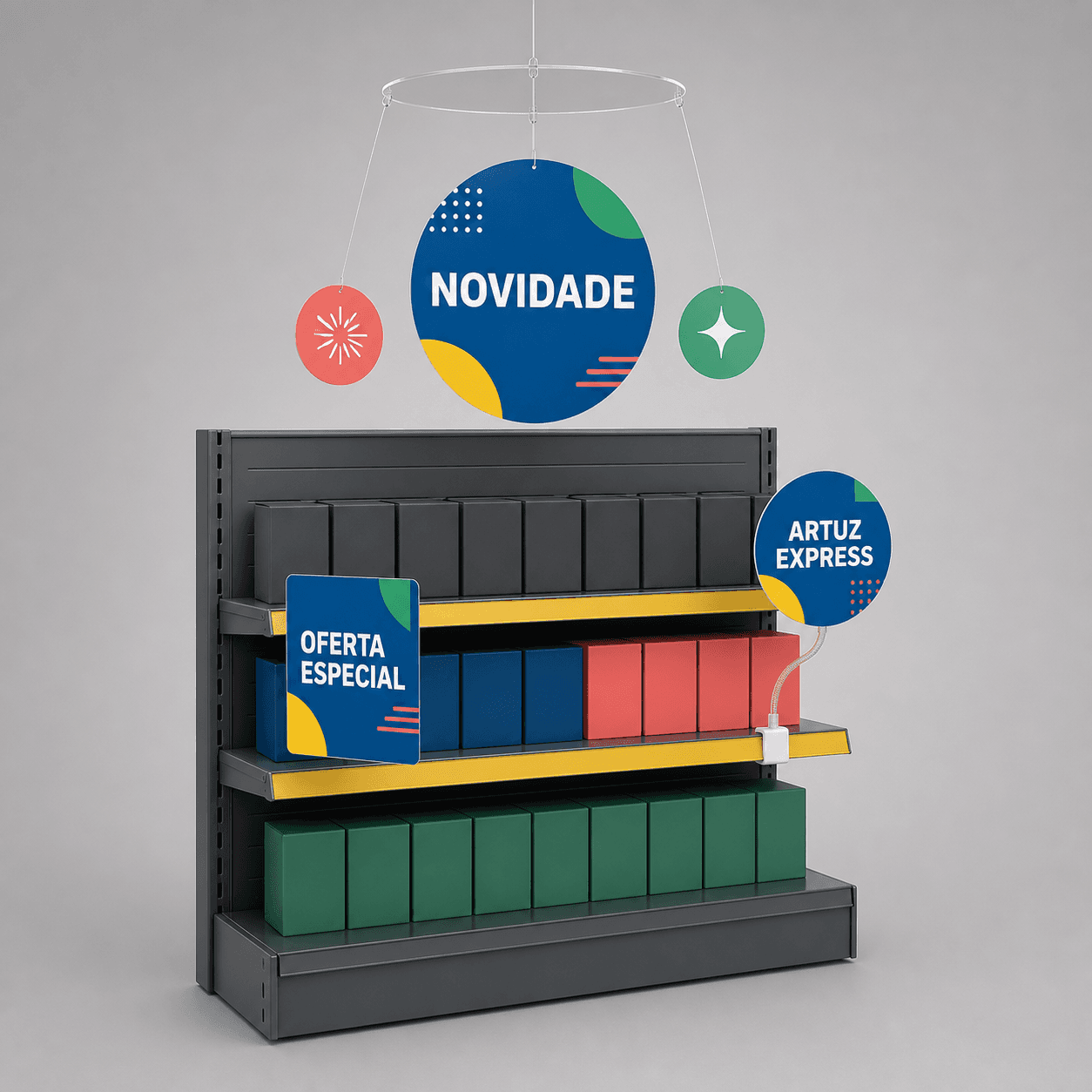 Móbiles, Stoppers e Wobblers